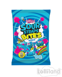 Sour Straps Rainbow Bites 200g Multipack
