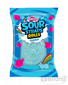 Sour Straps Rainbow Rolls 40g