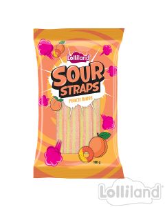 Sour Straps Peach Rings 160G